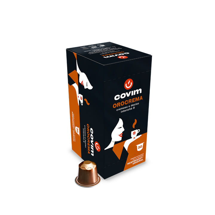Aluminium OROCREMA Covim Kompatibel Nespresso 30cps