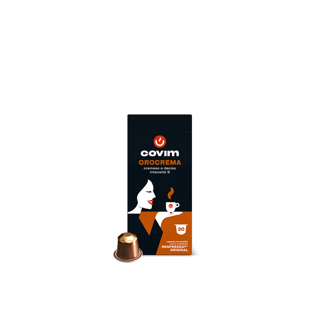 Aluminium OROCREMA Covim Kompatibel Nespresso 30cps