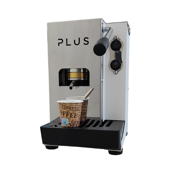 AROMA PLUS Silver Pod Coffee Machine