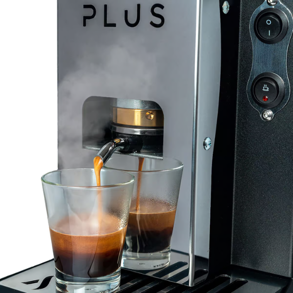 AROMA PLUS Silver Pod Coffee Machine
