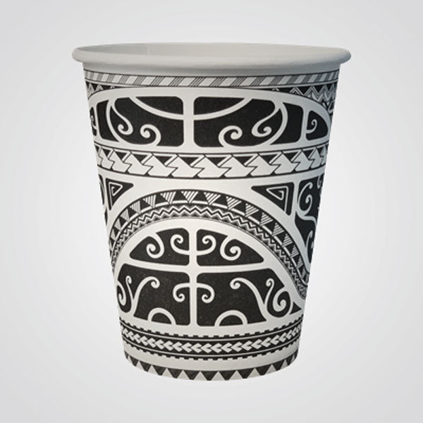Biodegradable cups 25-28 cl / 8.9 oz MAORI FLO (box)
