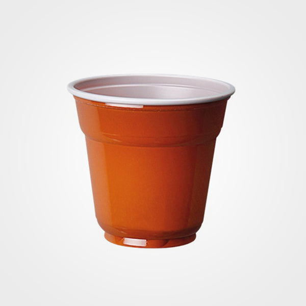 Bicchierini di plastica marrone 80 ml per macchine da caffè - PapoLab