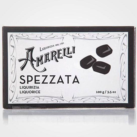 Réglisse pure Amarelli noir cassé 100 gr