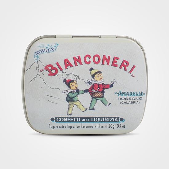 Liquirizia alla menta Bianconeri Amarelli 20 gr