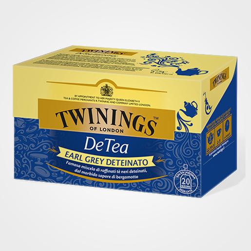 Thé noir décaféiné DeTea Earl Grey 20 filtres