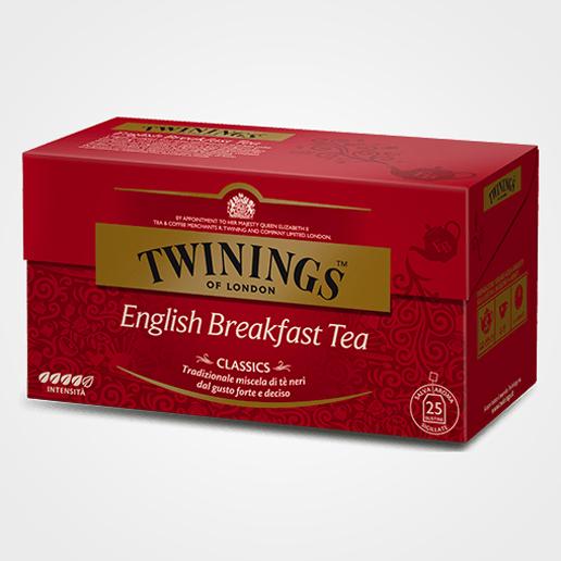 Thé noir petit-déjeuner anglais classique 25 filtres