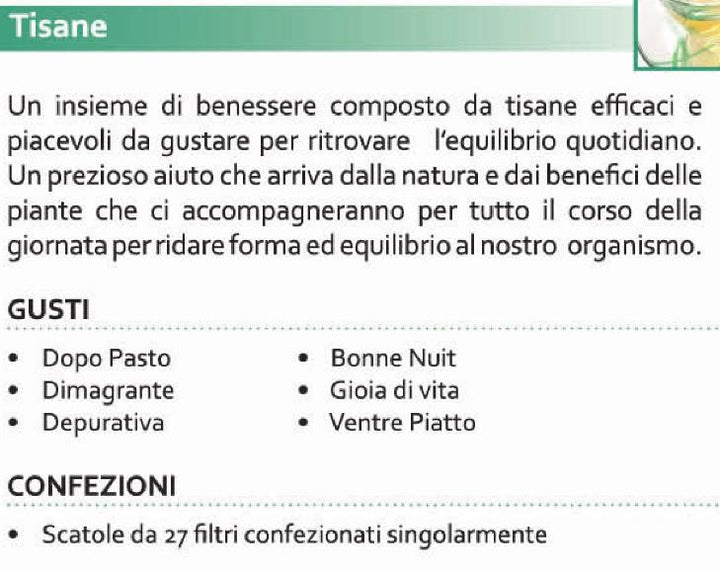 Tè Tisana Dimagrante Natura Life 27 filtri