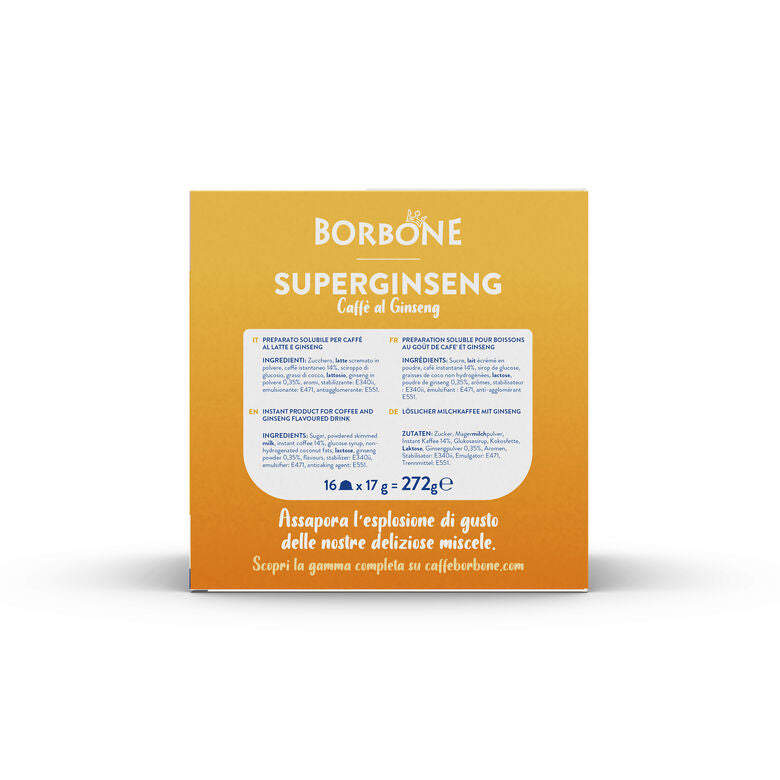 SuperGinseng capsule compatibili Nescafè Dolce Gusto16 capsule