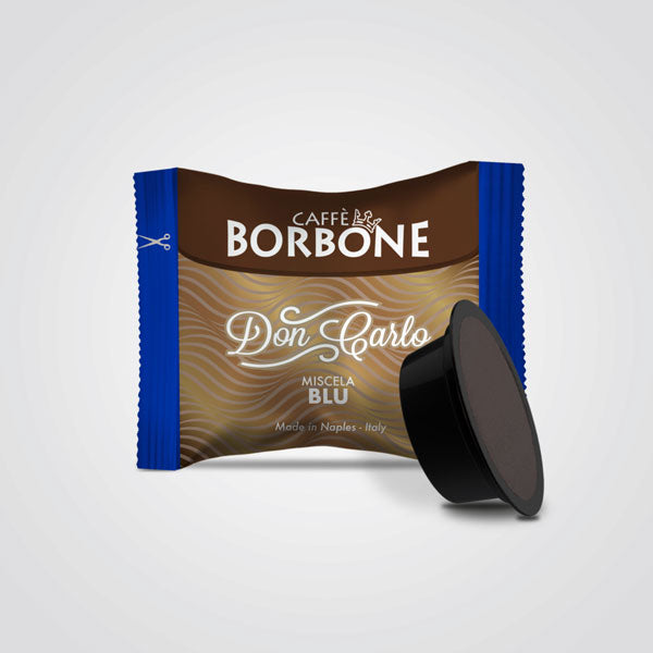 Caffè capsule compatibili A Modo Mio Don Carlo Miscela Blu 100 capsule