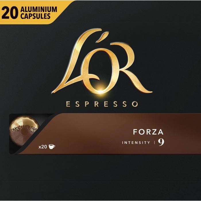20 Forza Coffee Capsules compatible with Nespresso L'OR Espresso