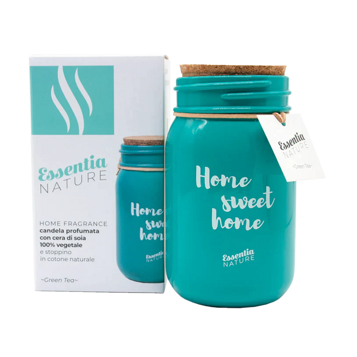 Bougie Parfumée VERTE en Pot - Thé Vert