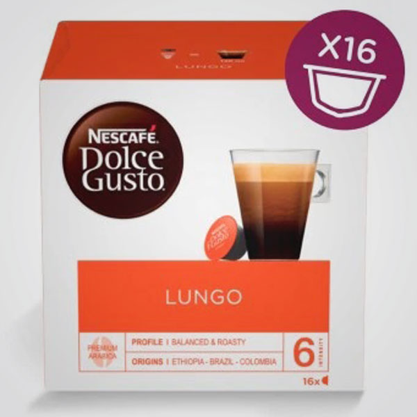 Dolce Gusto Lungo coffee capsules 16 capsules