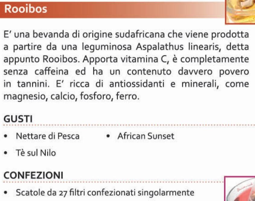 Tè Rooibos Nettare di Pesca Natura Life 27 filtri