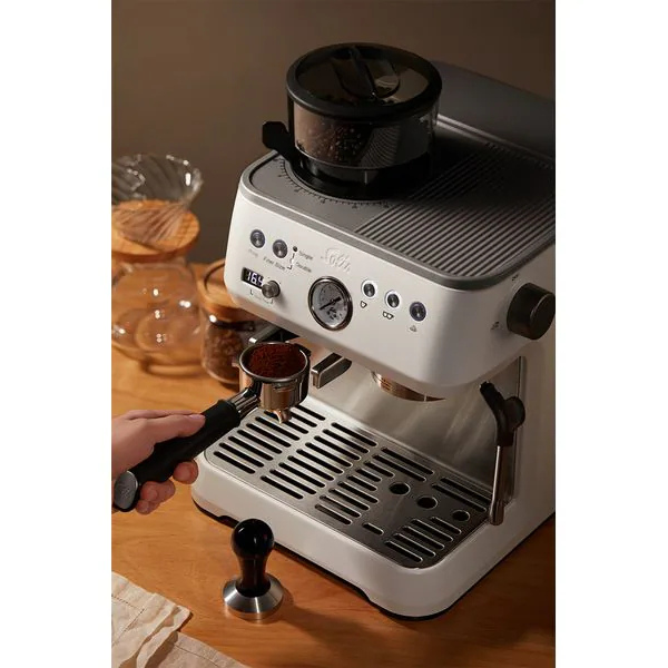 Solis Grind & Infuse Perfetta Espresso Machine – White