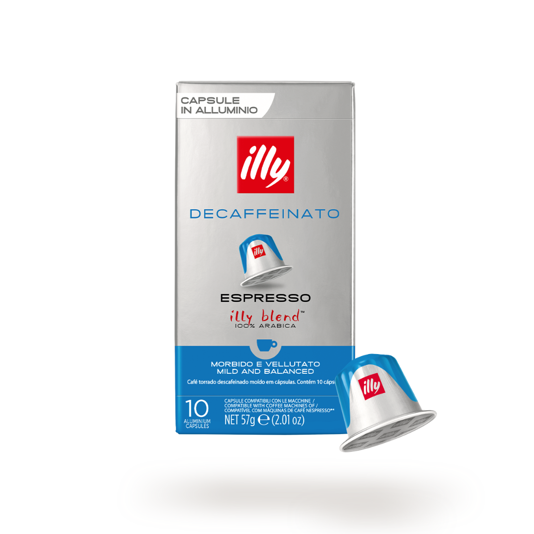 Capsules de café décaféiné torréfié Illy compatibles Nespresso* 