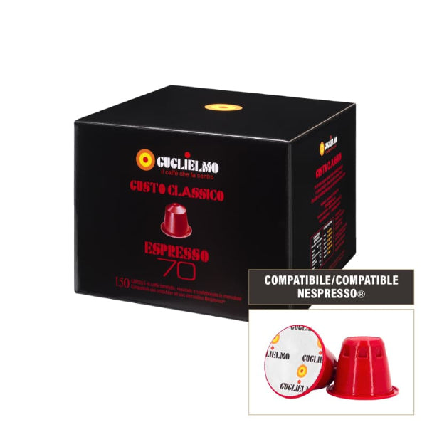 Nespresso * compatible Rosso 70 coffee capsules 150 cps