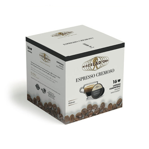 Coffee capsules compatible with DOLCE GUSTO * CREMOSO 16 cps