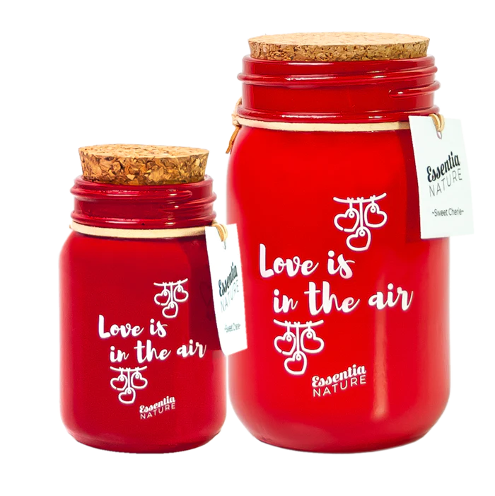 RED LOVE Scented Candle in Jar - Sweet Cherie