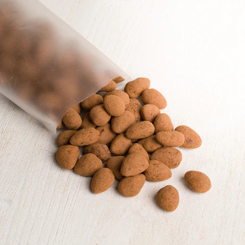 Organic dark chocolate almonds