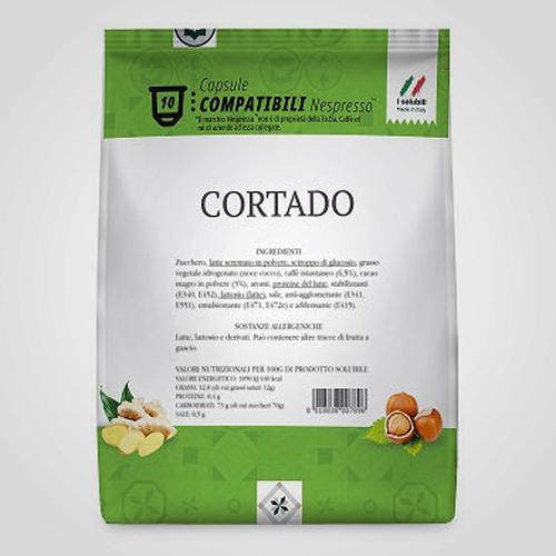 Coffee capsules compatible with Nespresso * Cortado 10 capsules