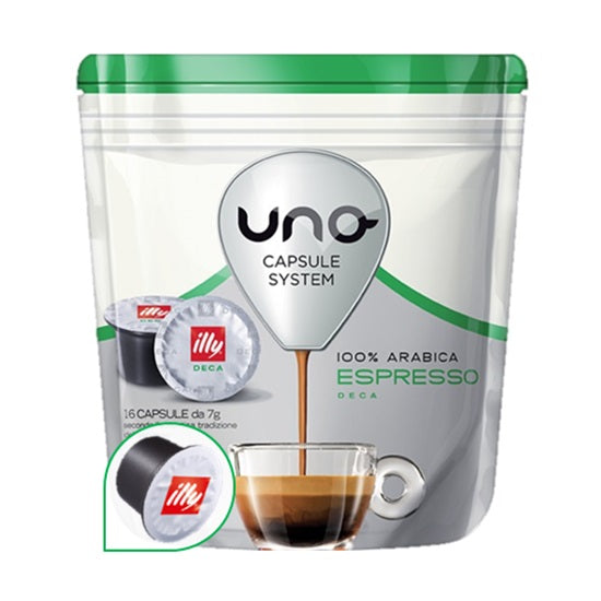 Uno Kapselsystem Illy Espresso Decaffeinato Dek 16 cps