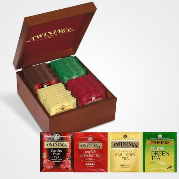 Twinings Exclusive packaging Wooden box Mixed Selection 40 filters