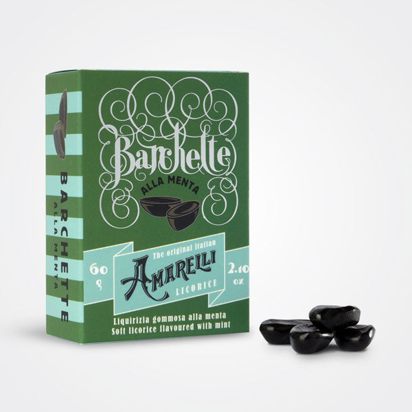 Menthe réglisse Barchette Amarelli 60 gr