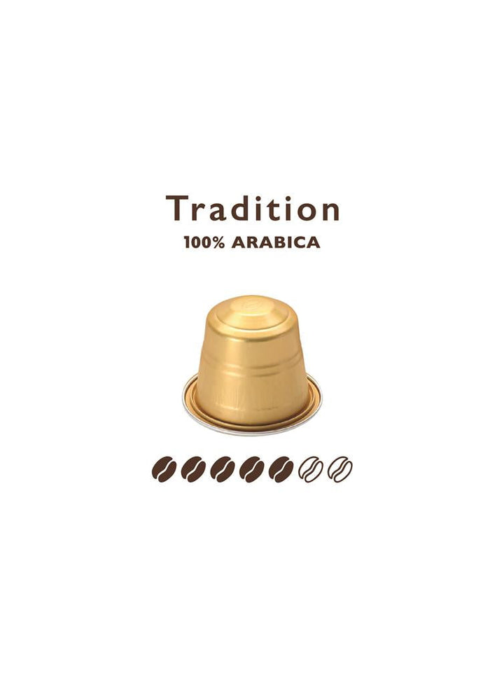 Caffè capsule Nespresso * compatibili Tradition Arabico ALU 10 cps
