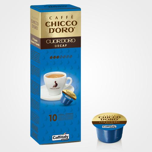 Capsules de café décaféiné Caffitaly Cuor d'oro 10 gélules