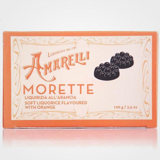 Licorice with orange Morette Amarelli 100 gr