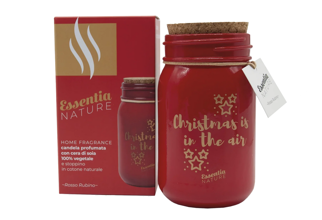 Scented CHRISTMAS Candle in Jar - Ruby Red 300g
