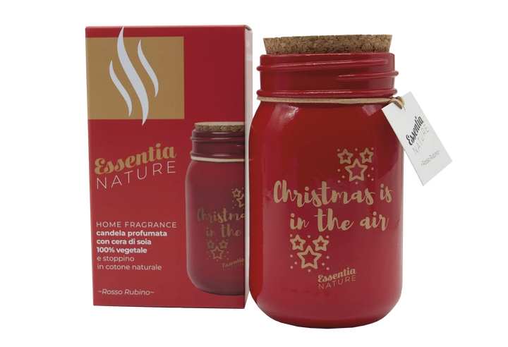 Scented CHRISTMAS Candle in Jar - Ruby Red 300g