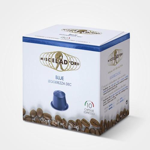 Caffé capsule compatibili Nespresso * Blue "Leggerezza Dec" 10 cps
