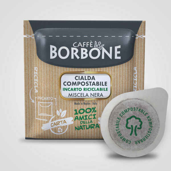 Coffee pods compostable ESE 44 quality Black Blend