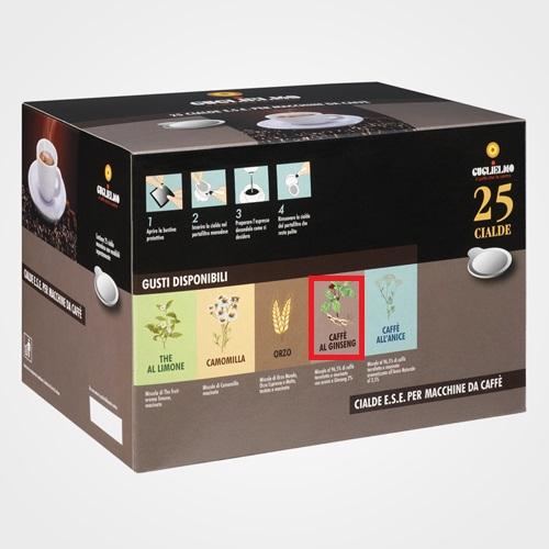 Ginseng flavored coffee pods