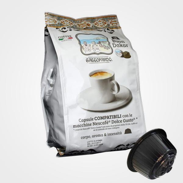 Caffè capsule compatibili Dolce Gusto DAKAR 16 capsule