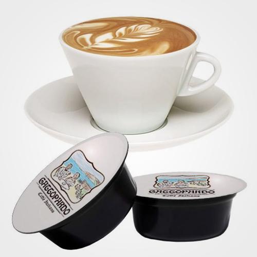 Coffee capsules compatible with A Modo Mio Cappuccino 16 capsules