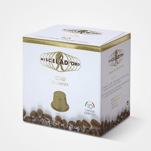 Caffé capsule compatibili Nespresso * Gold "Eccellenza" 10 cps