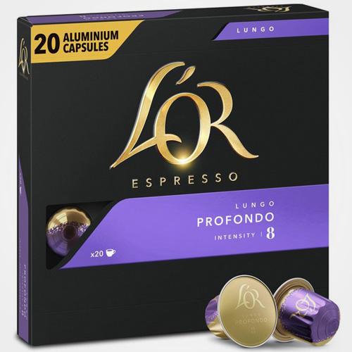 20 Capsule Caffè Profondo compatibili Nespresso - L'OR Espresso